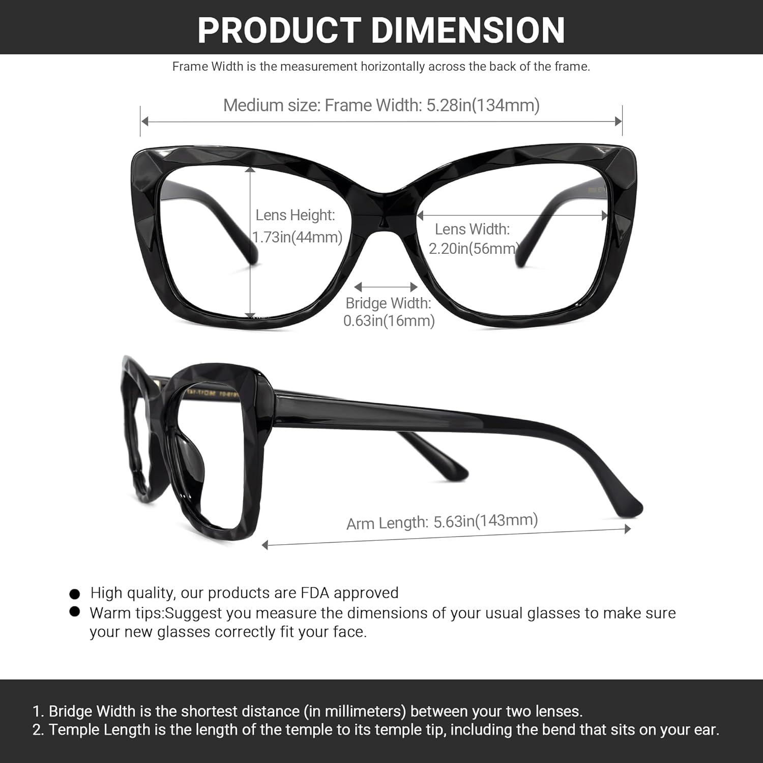 VOOGLAM Blue Light Glasses for Women Anti Eyestrain Dry Eyes UV Computer Phone TV Eyewear Fashion Letitia