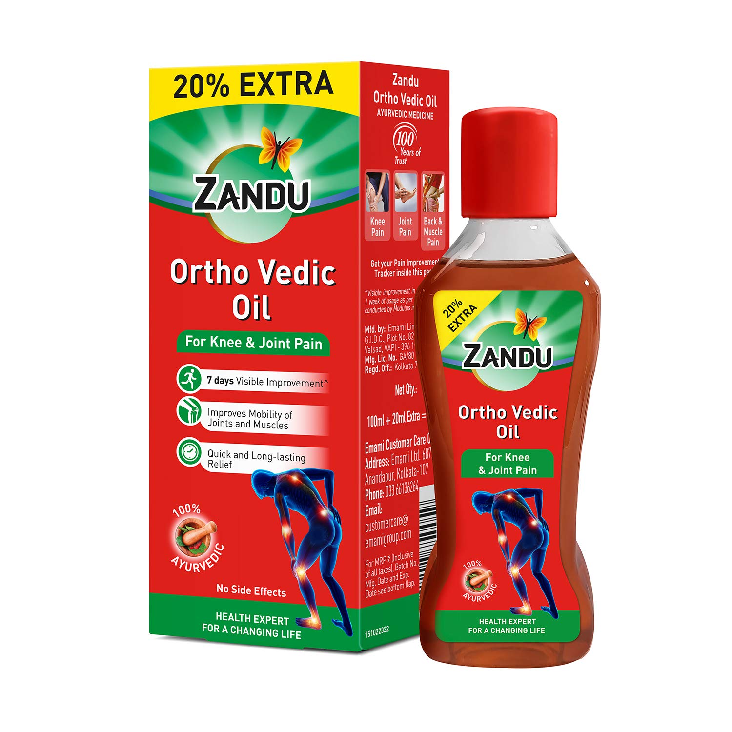 Zandu Ortho Vedic Oil 100ml+20% Extra (B09CHKQ2N1) Amazon Price History, Amazon Price Tracker