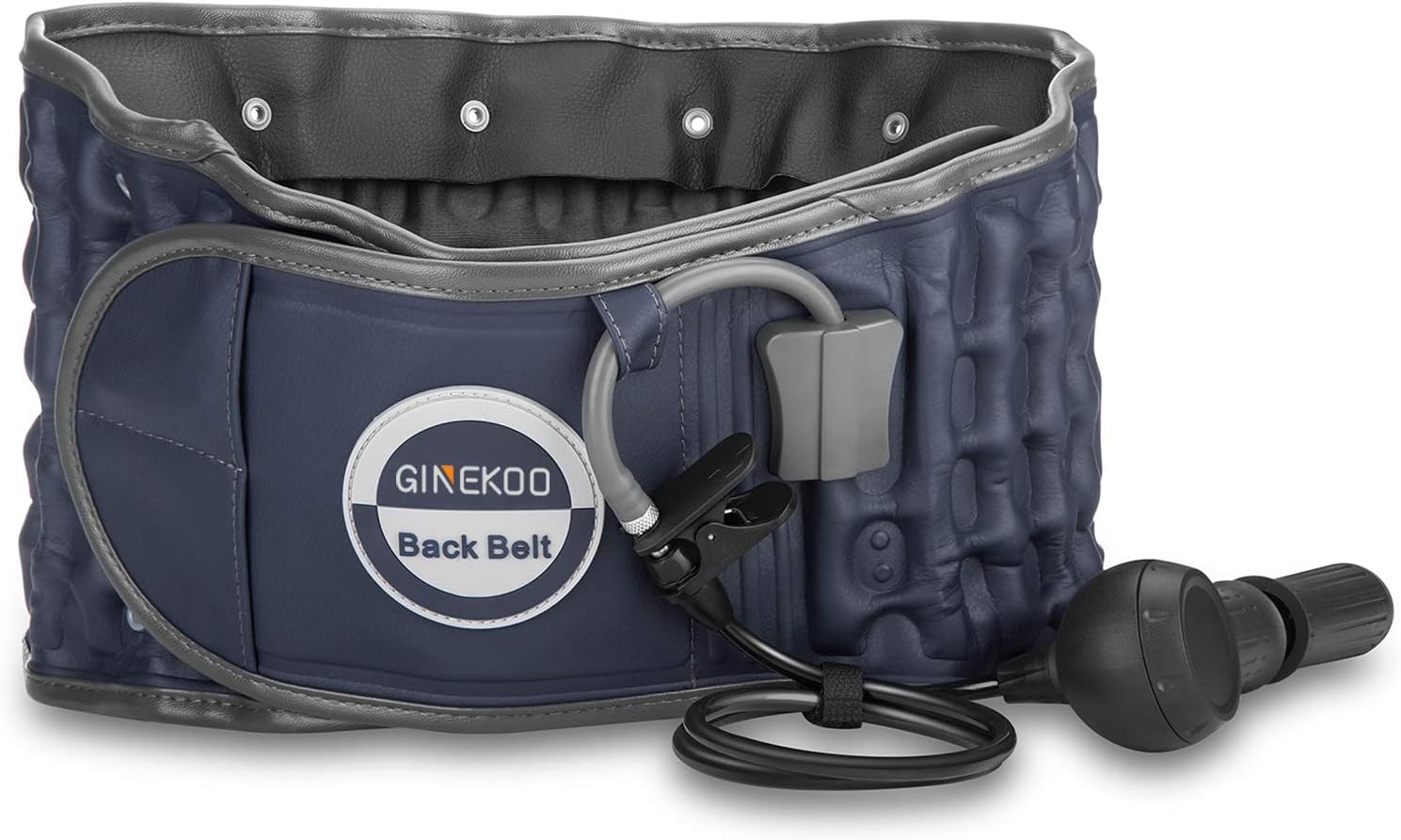 Decompression Back Belt - Spinal Air Traction For Lumbar Support And Lower Pain, & Belt, Navy Blue(29-49 Inch Waists)