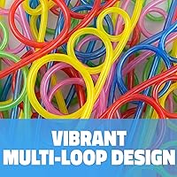 Vista 2 de ~ 12 ~ Pajitas Crazy Loop - Paquete económico - Colores surtidos