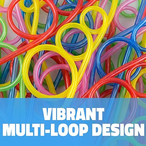 Miniatura 2 de ~ 12 ~ Pajitas Crazy Loop - Paquete económico - Colores surtidos