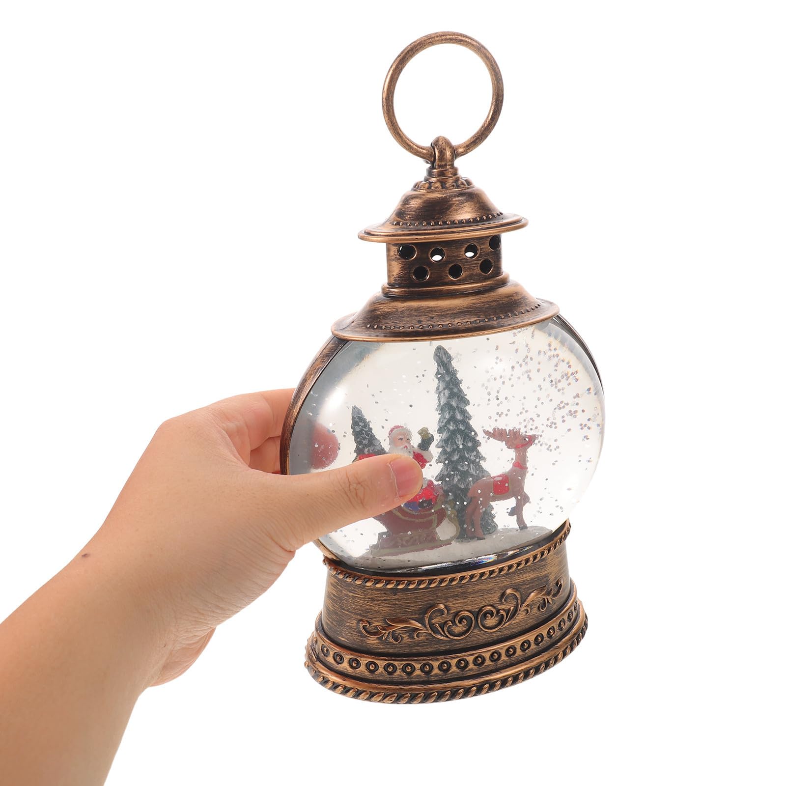 iplusmile Carillon Natalizio Sfera Luminosa Vintage in Plastica per Feste