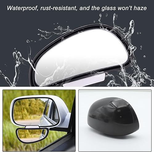 Miniatura 5 de Espejo de punto ciego, espejos retrovisores para automóvil, espejo auxiliar universal para automóvil, vidrio verdadero HD, espejo lateral auxiliar