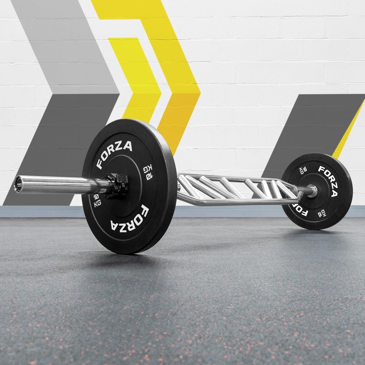 FORZA Bilanciere Olimpico Multi Presa Swiss [25kg] | Bilanciere Multi-Presa Per Allenamenti – Ideale Per Casa E Palestre Commerciali