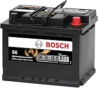 Bosch S6-47 AGM Group 47 (H5/L2) Battery - Start-Stop Ready, 600 CCA, 2x Longer Life, 4-Year Warranty