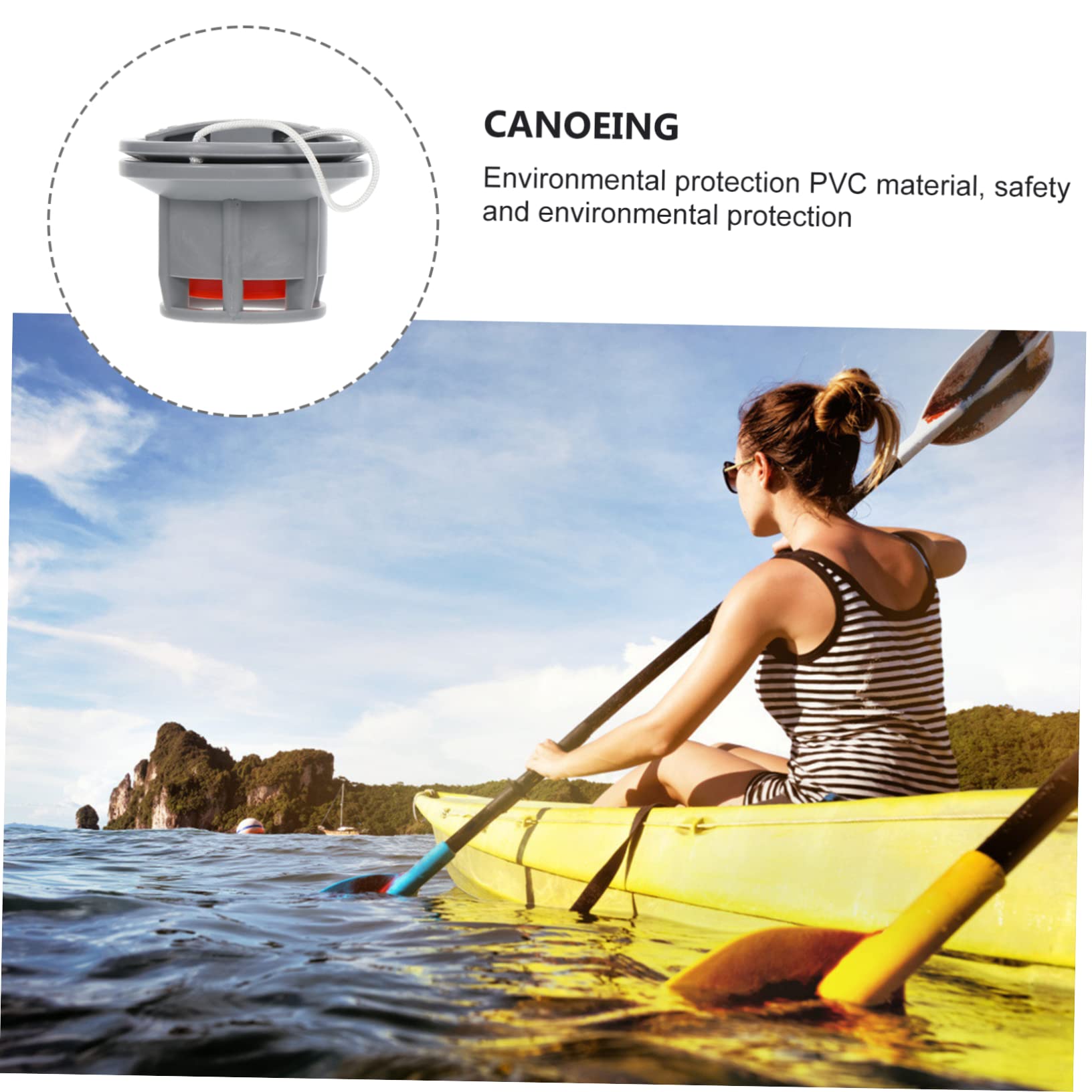 Hemobllo adattatore per pompa ad aria valvola della barca sostituzione inflatable gonfiabile adattatori per valvole gonfiabili adattatore valvole aria Protezione ambientale in pvc