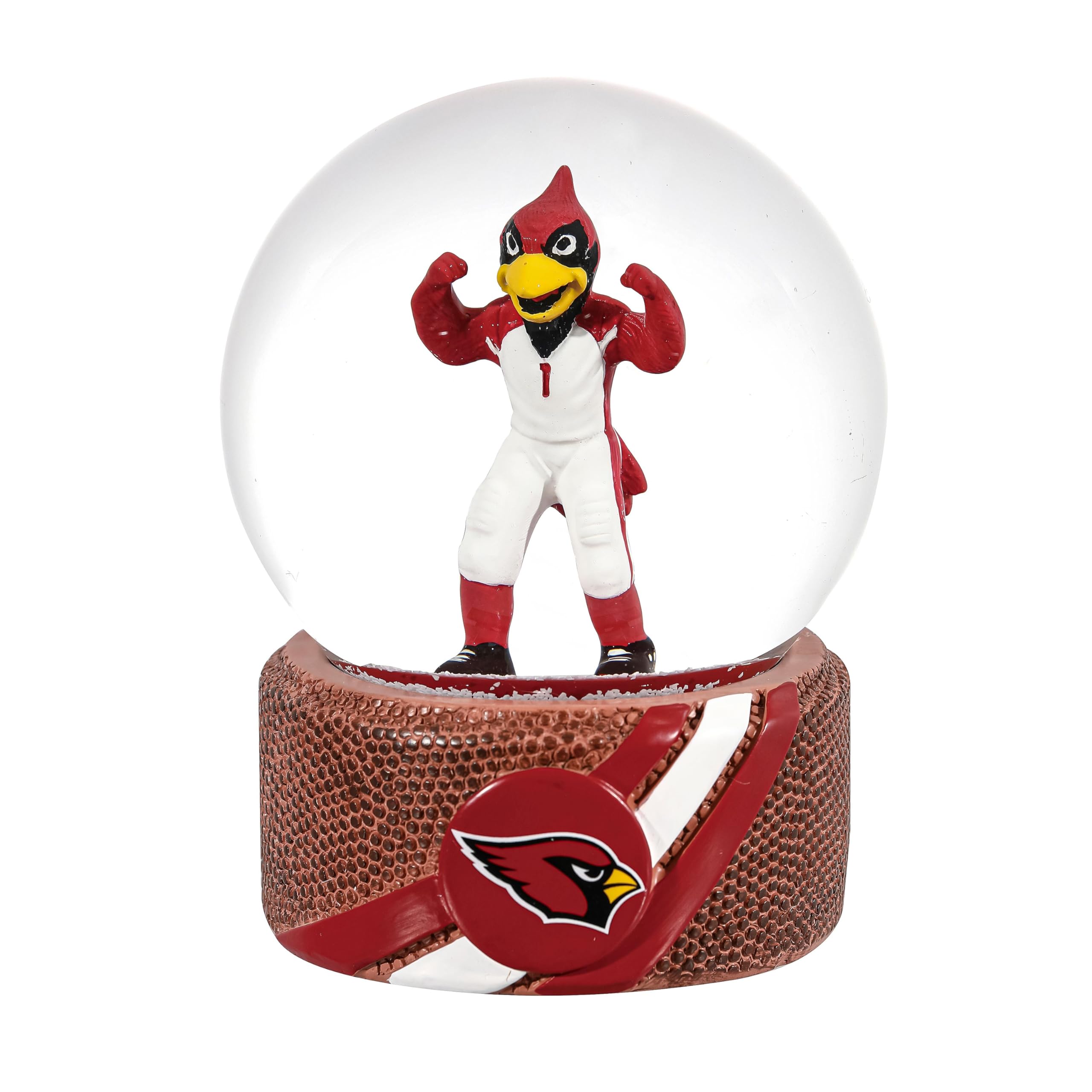 NFL Arizona Cardinals Snow Globe, Officially Licensed Football Water Globe with Team Logo, Christmas Holiday Tabletop Decoration &amp; Memorabilia Gift for Men and Women Fans