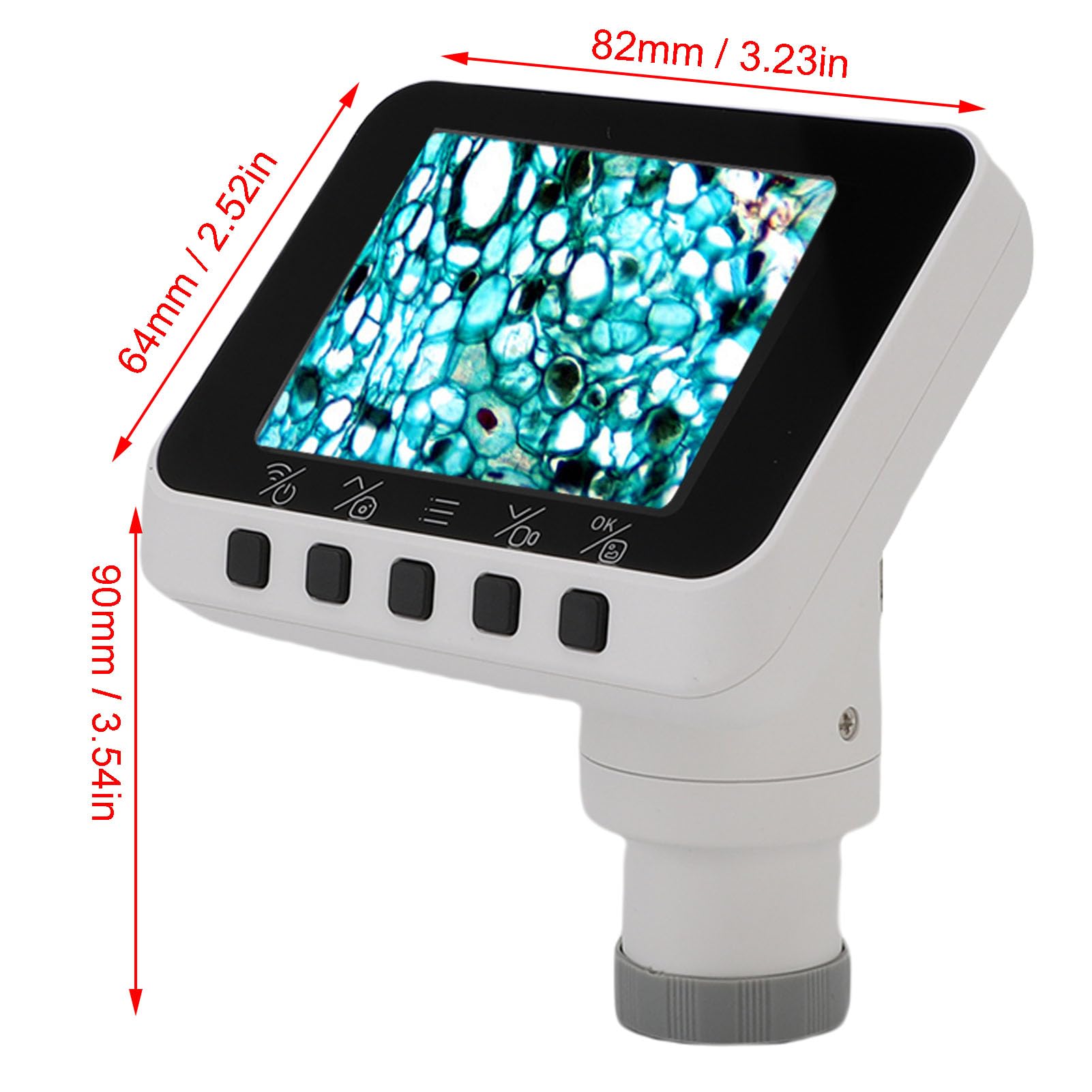 Caméra Oculaire électronique WiFi, 1080p 2,8 Pouces Affichage sans Fil Oculaire électronique, Télescopes Astronomiques, Microscopes, pour L'observation des Oiseaux