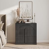 Vista 30 de BELLEZE Aparador Modular Acanalado Buffet con Almacenamiento, Mesa Consola Moderna de Mediados de Siglo con Puertas Arqueadas Simétricas, Elegante