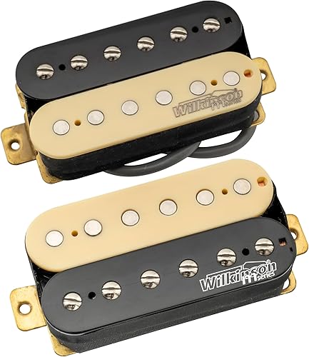 Miniatura 7 de Wilkinson WOHHB - Juego de pastillas de cerámica para guitarra eléctrica, estilo abierto, estilo Humbucker, pastillas, puente de cuello, para