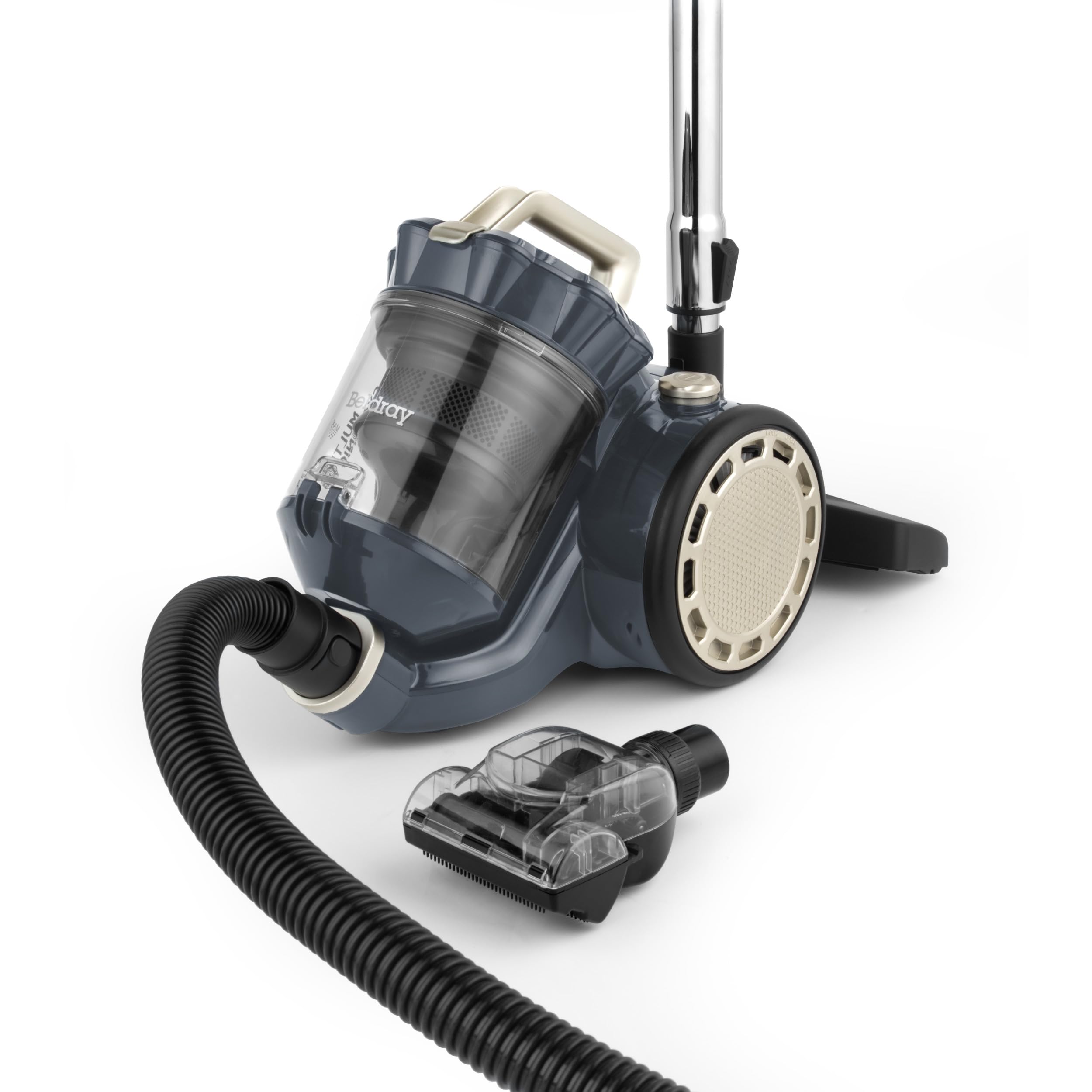 Beldray Multicyclonic Pet Bel0812tt Cylinder Bagless Vacuum Cleaner - Titanium, Silver/Grey