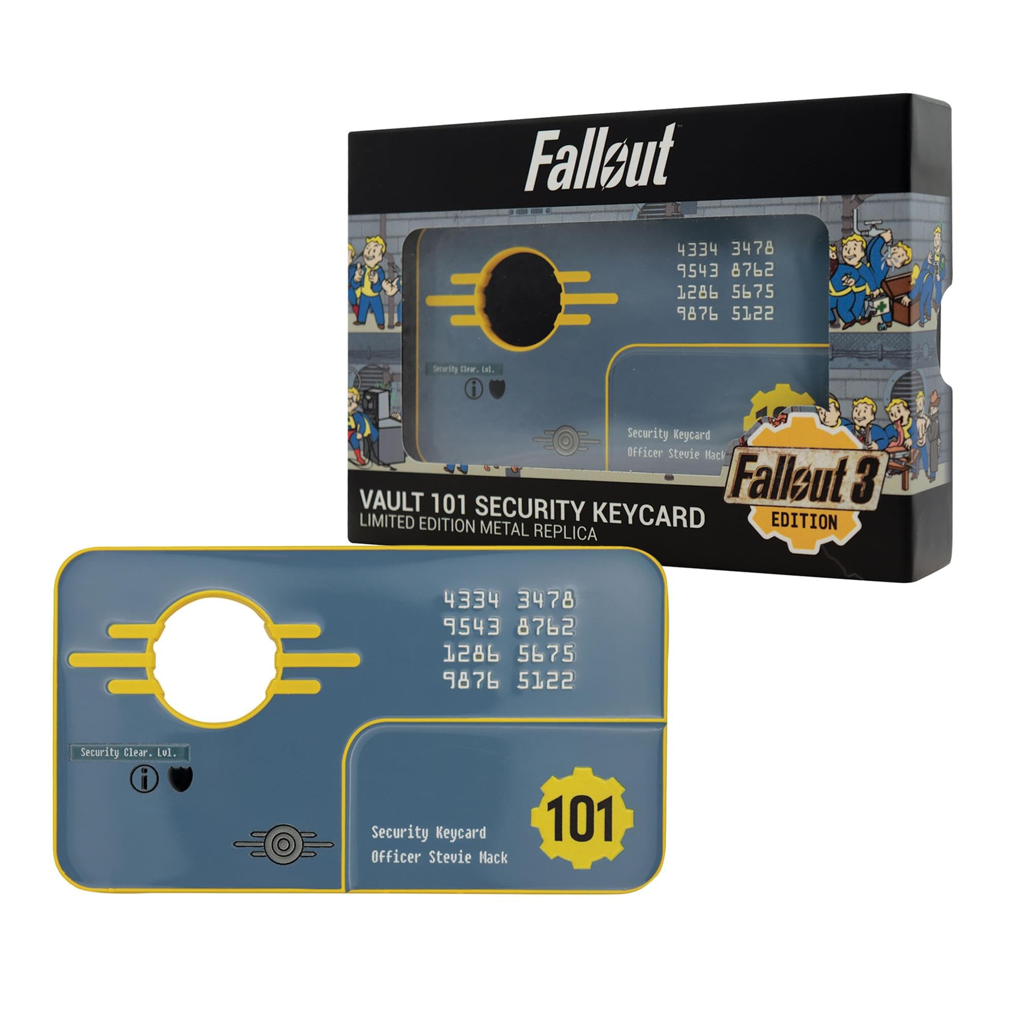 Fallout 3 Vault 101 Security Keycard Metal Replica – Limited Edition Collectible