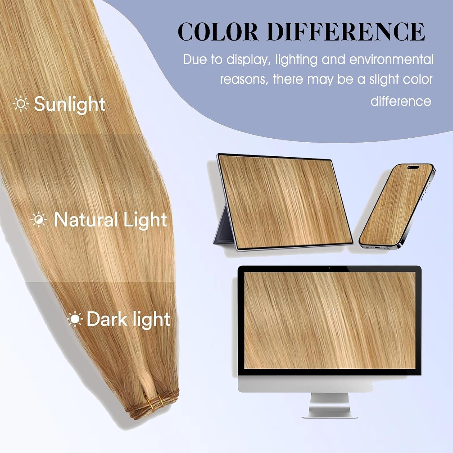 Clip in Hair Extensions Real Human Hair, 16 Inch 100% Remy Seamless Straight Clip ins for Women, 18/613 Dark Blonde Highlighted Bleach Blonde 7pcs 120g, Thick & Soft, Long-lasting Natural Look
