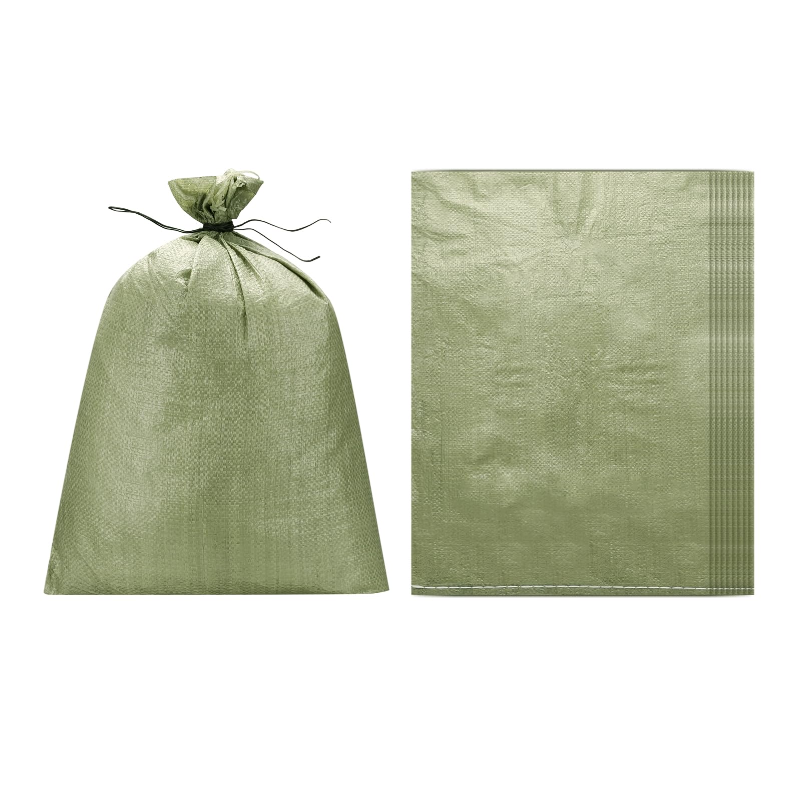 Bolsas de arena para inundaciones y construcción PATIKIL de polipropileno vacías en color gris