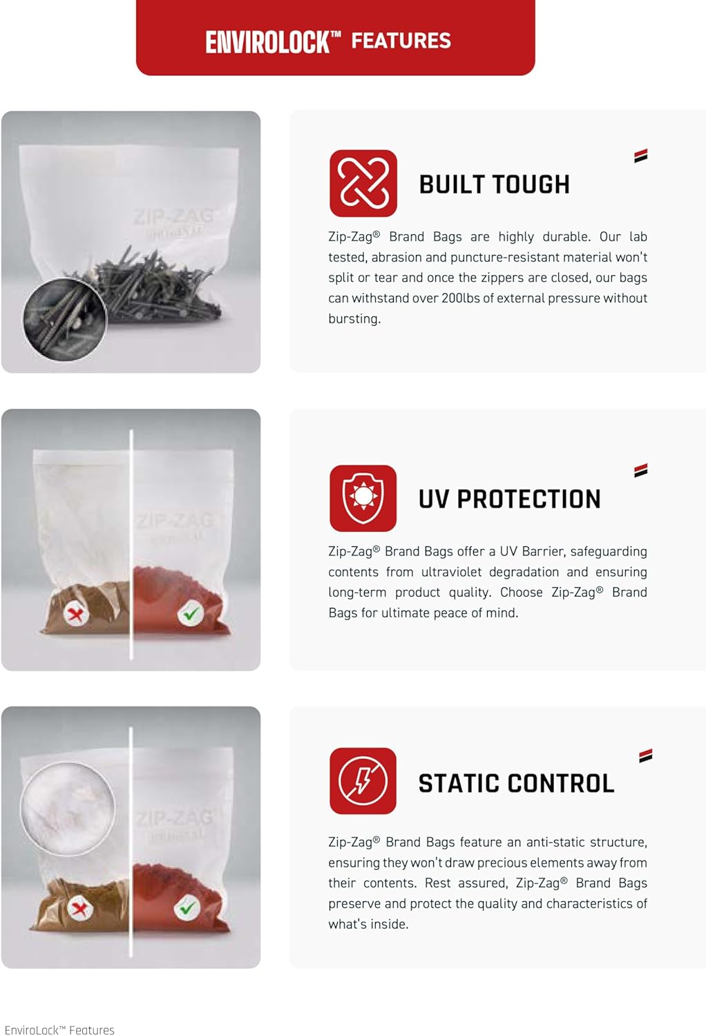 Zip Zag Bags 150x Half Pound Zipper Bags (11" x 11.75") – Resealable, Reusable, Airtight, Odor Control Storage for Herbs, Spices & More | Washable, Food Safe, Freezer Safe