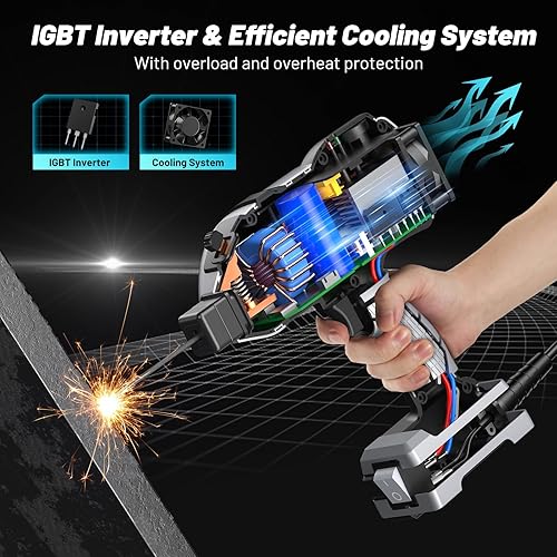 Miniatura 8 de Máquina de soldadura portátil de 110 V con gafas de oscurecimiento automático Inversor IGBT de mano soldador ARC pistola soldador  6 ajustes de