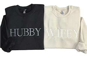 Mr and Mrs Sweatsuits for Couples: Embroidered Matching Sweatshirts for Newlyweds