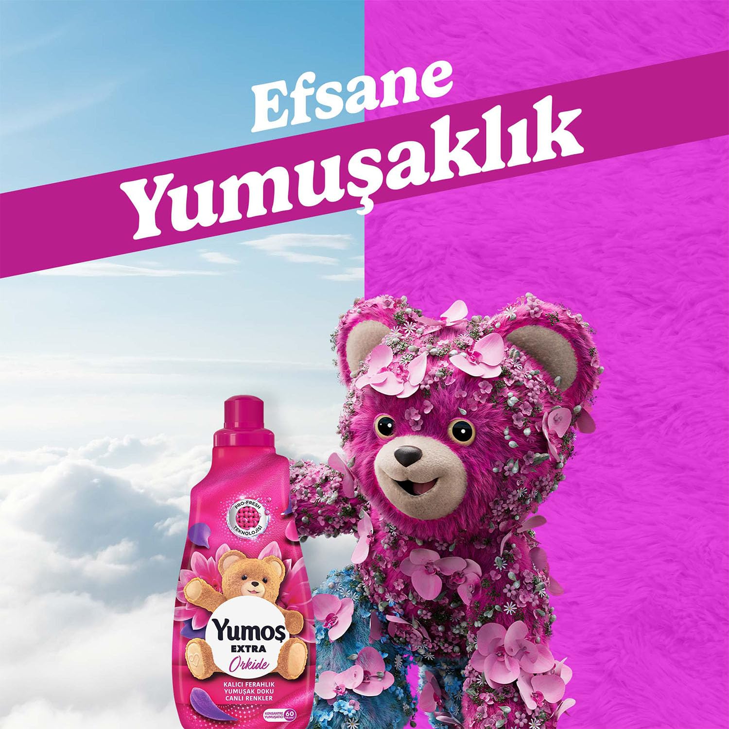 Yumoş Extra Konsantre Çamaşır Orkide 1440 ml