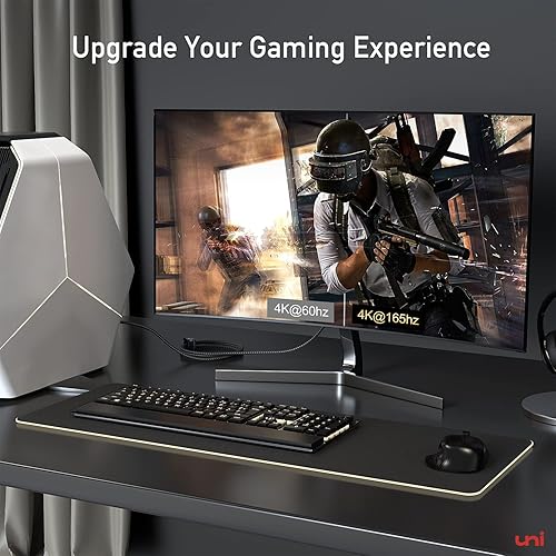 Miniatura 4 de uni Cable USB C a DisplayPort 8K de 3 pies, 8K a 60 Hz 4K a 240 Hz Thunderbolt 43 a DP 1.4 Cable no bidireccional compatible con 32.4 Gbps,