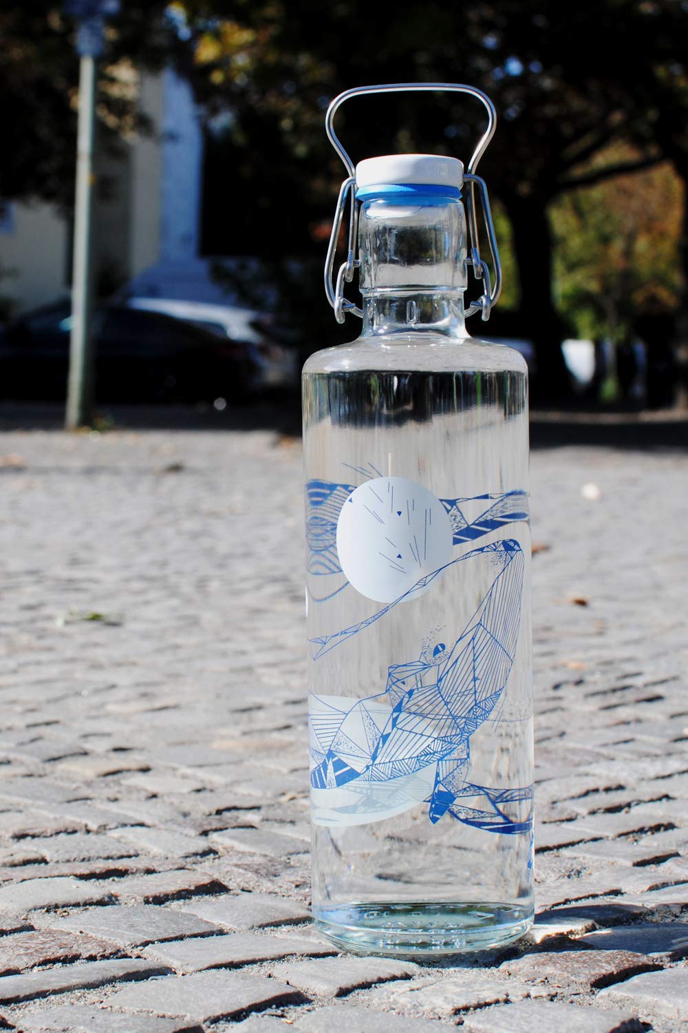 soulbottles 1,0 l • Souldiver • Botella de cristal • Vegana, sin plástico, sostenible