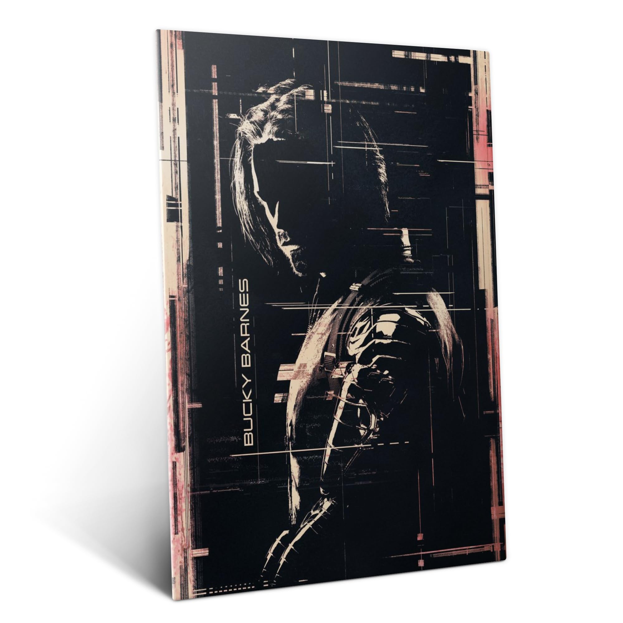 Displate Metall poster Marvel Thunderbolts Bucky Black Größe M | Bild Plakate für Schlafzimmer Dekor, Geschenke. Magnetische Befestigung Wandposter, Wanddeko. Metall Wandkunst.