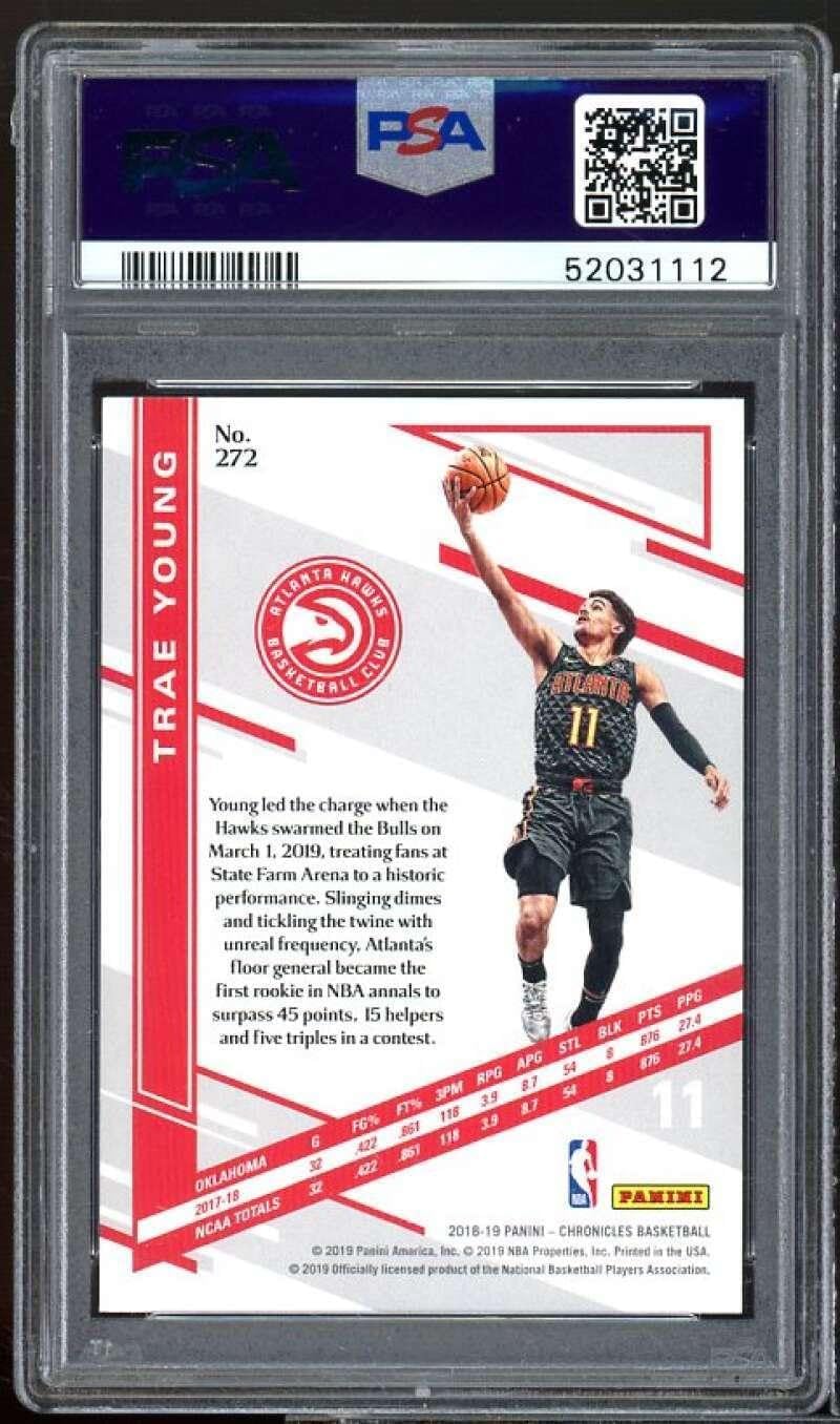Trae Young Rookie Card 2018-19 Panini Chronicles #272 PSA 9 - Basketball Slabbed Rookie Cards