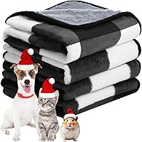 Vista 21 de Reginary 4 mantas impermeables de conejillo de indias lavables de forro polar para animales pequeños, almohadillas de entrenamiento reutilizables