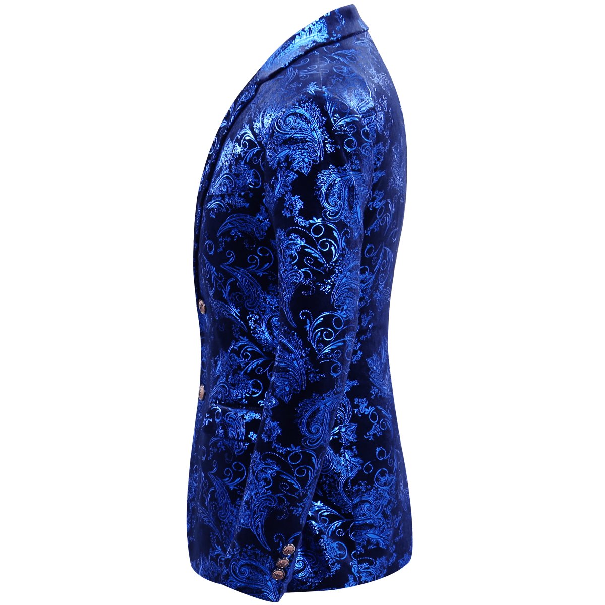 Allthemen Blazer de Lentejuelas para Hombre Chaqueta con Purpurina Dorada Esmoquin de Boda de Corte Entallado