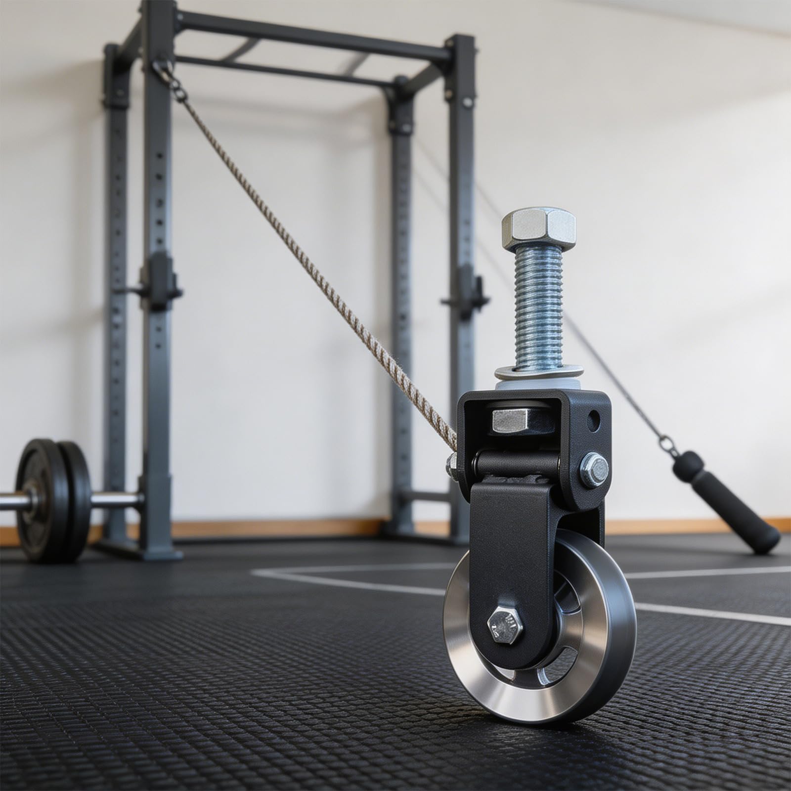 Generico Robusta Lega Alluminio Puleggia per Fitness Ruota per trazioni da Palestra per Un Allenamento Silenzioso e Regolare a casa o in Garage Puleggia da Palestra Tipo Pesante