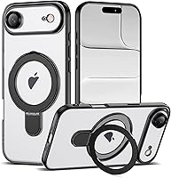 Vista 139 de Funda compatible con iPhone 12 con soporte de anillo magnético invisible [compatible con Mag-Safe] [Protector completo de lente de cámara] Funda