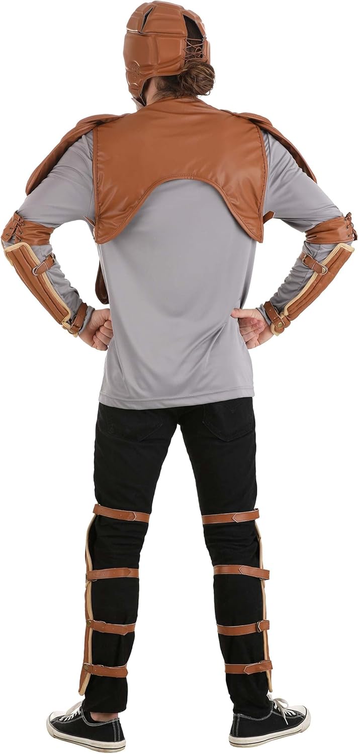 Harry Potter Adult Quidditch Costume Kit - Chest Armor, Helmet, Goggles, Shin Guards & Gauntlets, Officially Licensed