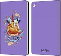 Vista 27 de Head Case Designs Harry Potter Gryffindor Deathly Hallows II - Funda de piel tipo cartera compatible con Apple iPad Air 2 (2014)