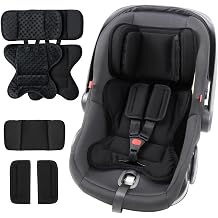 Infant Car Seat Insert for Baby Head Body Support, Black