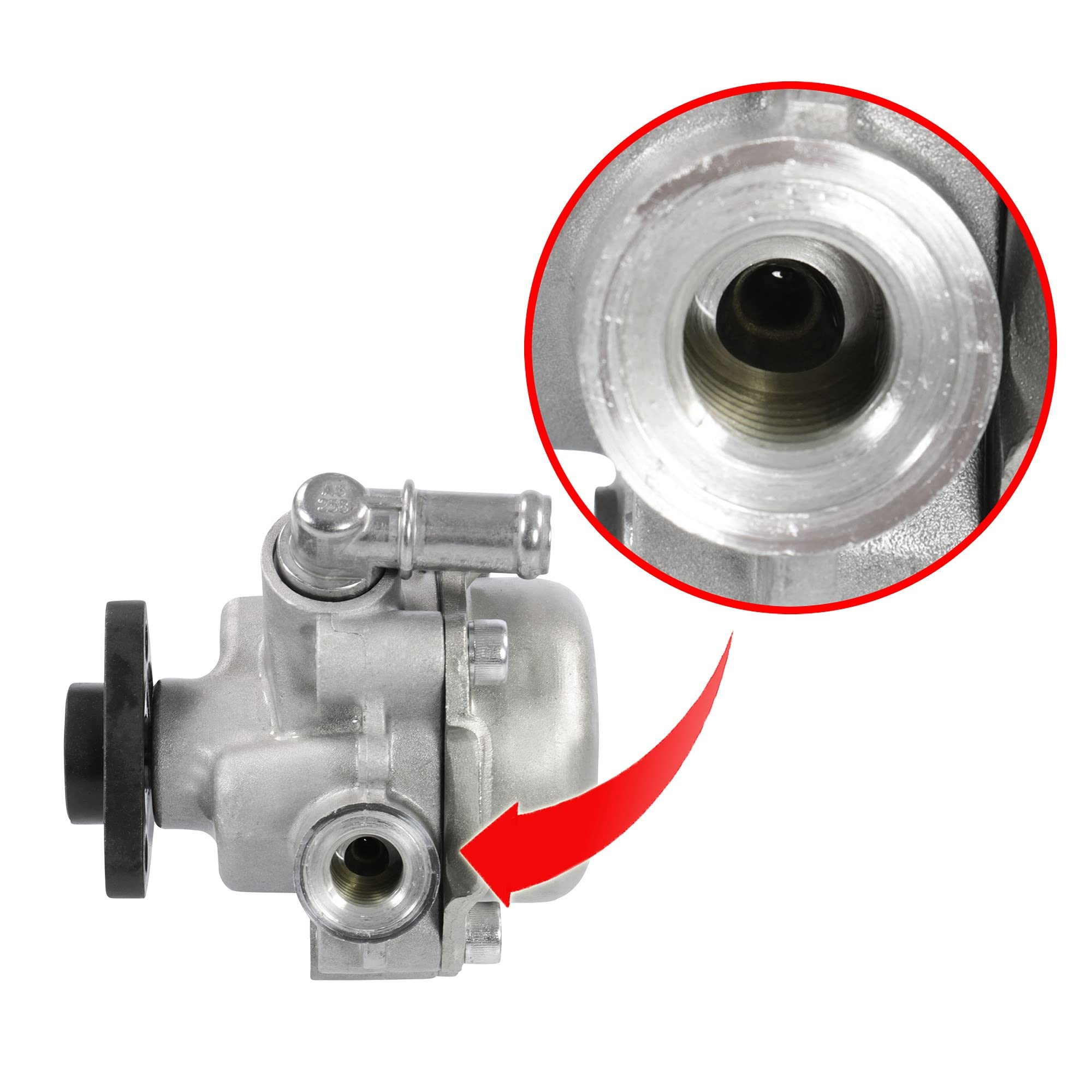 ATEC Germany 1x Bomba servo hidráulica Compatible con BMW Serie 3 (E46), 3 Cabrio (E46), 3 Coupé (E46), 3 Touring (E46)