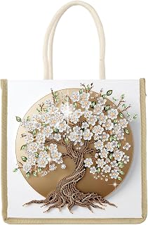 5D Diamond Art Painting DIY Sparkling Rhinestone bag for Travel and Commute Diamond Art Craft for Beginners&Adults(Flower Tree)