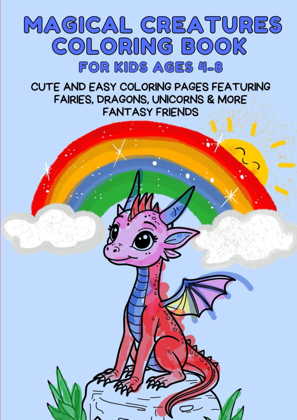Magical creatures: Coloring pages