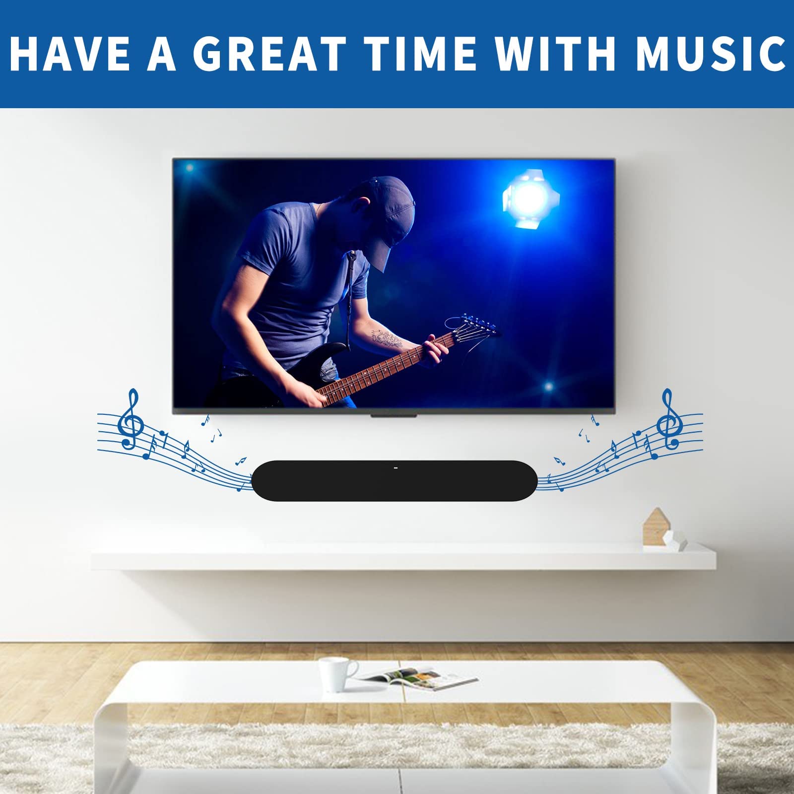 Supporto a Parete Discreto per Sonos Era 300 - Goobay 71194 Nero 2pz
