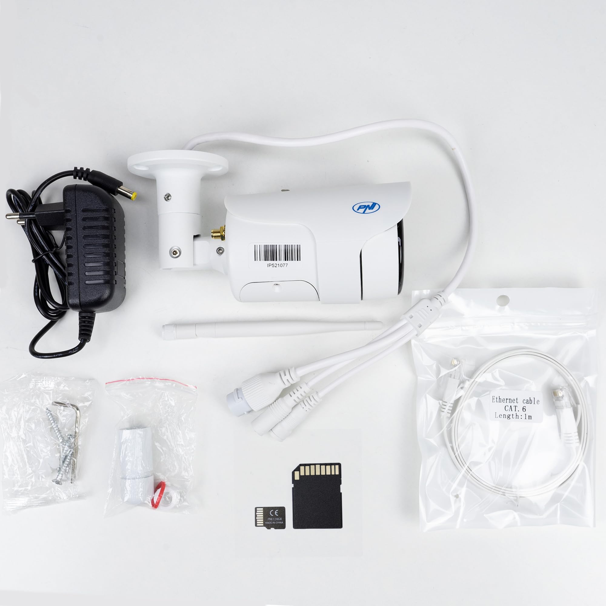 PNI House IP52 2MP 1080P - Scheda di memoria MicroSD da 128 GB con adattatore SD