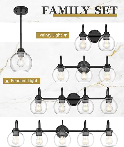 Vista 20 de AD-22280-2W-SN - Lámpara de tocador de baño de 2 luces, níquel cepillado con pantalla de vidrio transparente, luz de tocador de baño de granja sobre