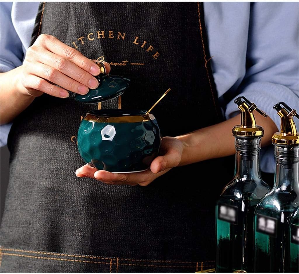 Spice Box Serving 10 Pcs Spice Containers Glass Set with Spice Rack Include Household Multifunctional Spice Box,A