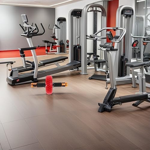 Miniatura 8 de Rueda de rodillo abdominal con asas ergonómicas antideslizantes para entrenamiento de fuerza central, resistencia estable, máquina de ejercicio
