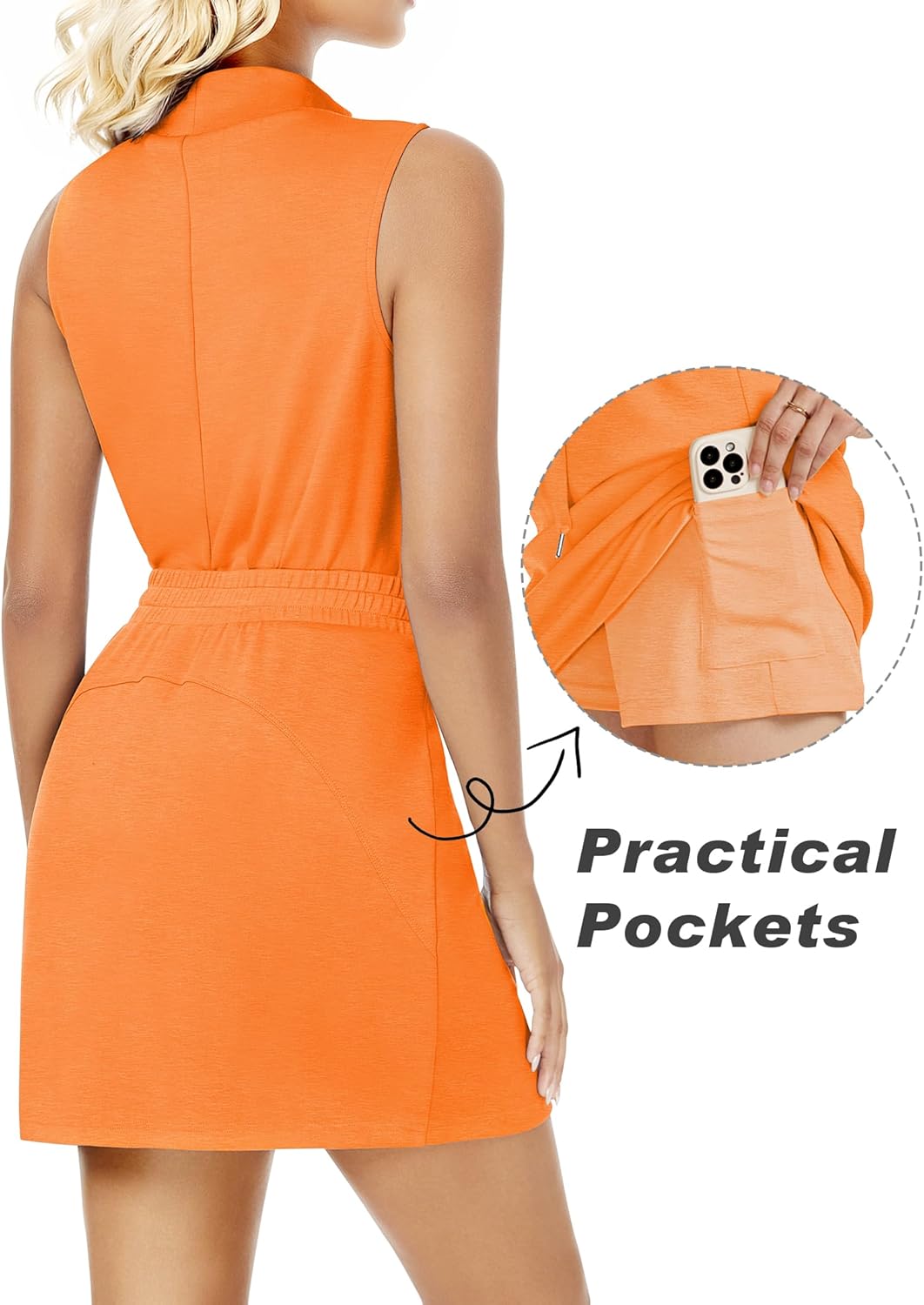Casly Lamiit Two Piece Skirt Set for Women Summer Tennis Outfits Mock Neck Sleeveless Lounge Sweatsuit Skorts Travel Outfit
