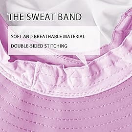 Sun Hats for Men Women Fishing Hat UPF 50+ Breathable Wide Brim Bucket Hats Summer UV Protection Safari Hat with Neck Flap Purple