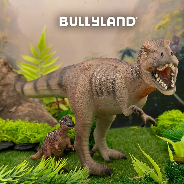 Foto 3 de 3 de Bullyland 61314 - Figura de Juego Mini Dinosaurio Tiranosaurio, Aprox. 5,9 cm de Altura, Figura Pintada…