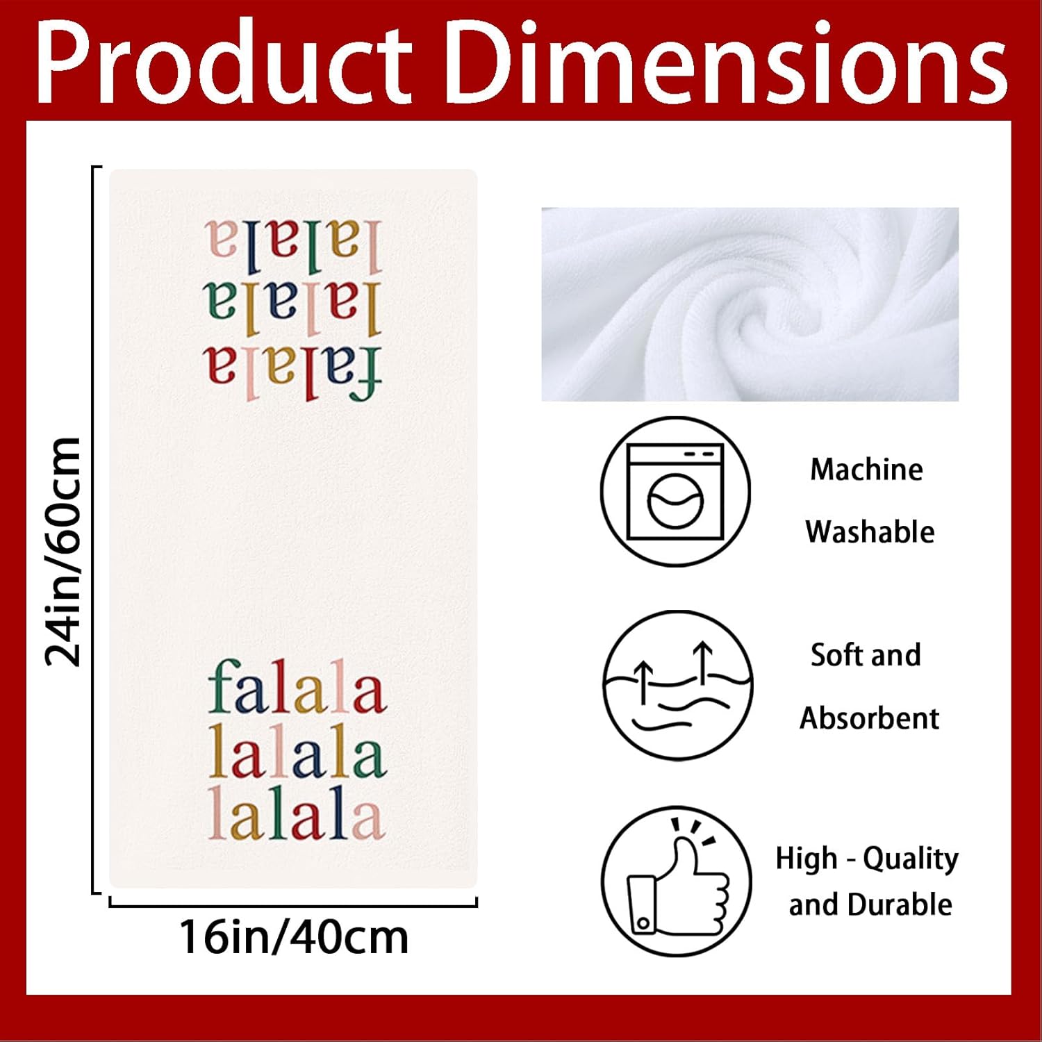 4PCS Christmas Kitchen Towels Dish Towel Xmas Nutcrackers Quick Drying Dish Cloth Hand Towels Home Decor for Kitchen and Bathroom Decoration Housewarming Gifts 24x16 Inch - Image 2