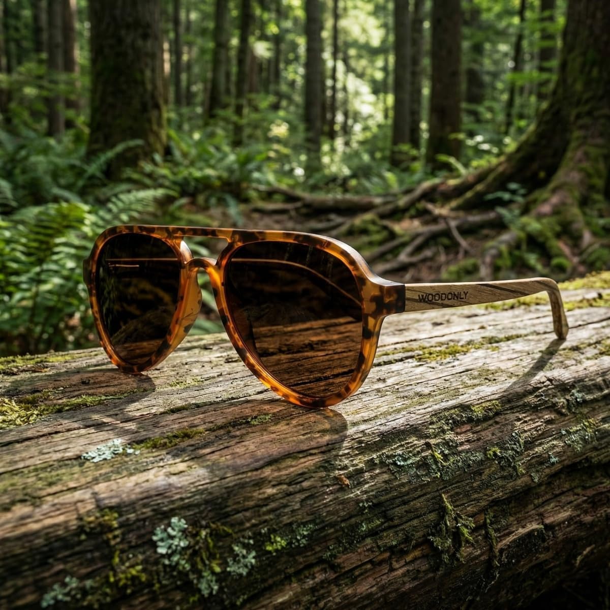 Aviator Wood Polarized Sunglasses - Designer Style Wooden Shades for Men and Women Birthday, Christmas Gifts