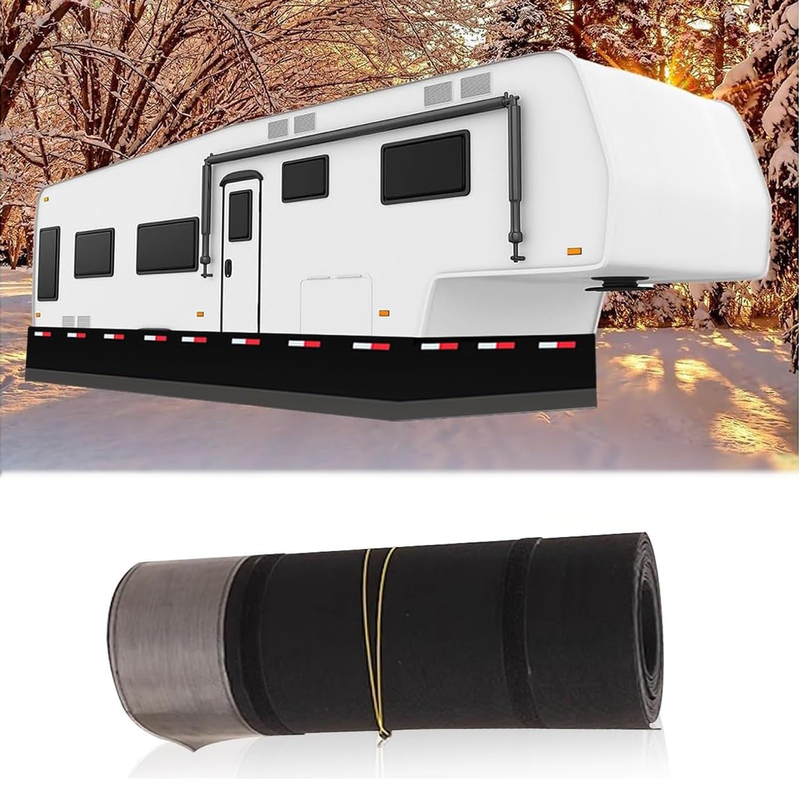 Housse de camping-car pour ranger dans le jardin avec roue en acier de 2,6 pi