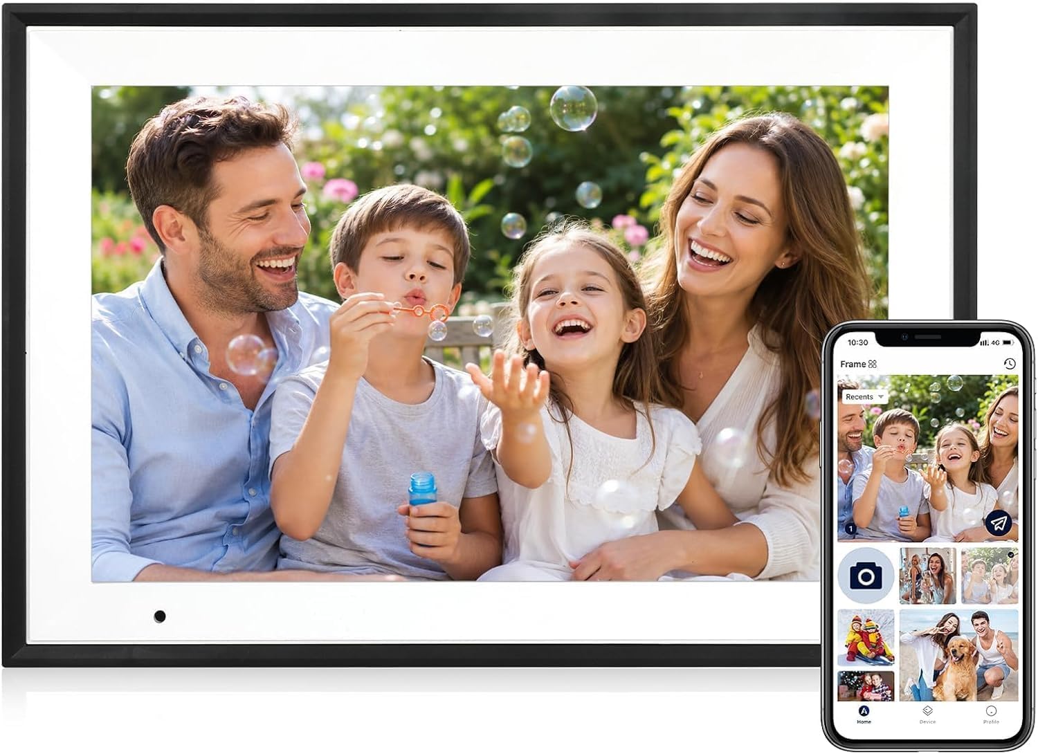 10.1 Inch Digital Picture Frame, 1280×800 HD IPS Touch Screen