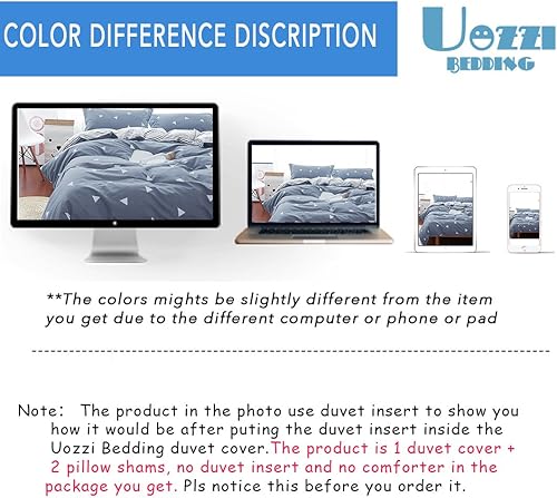 Miniatura 5 de Uozzi Bedding - Juego de funda de edredón y funda de almohada 3 piezas