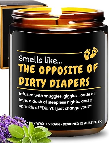Divertida vela para mamá nueva, regalo de embarazo pensado para madres primerizas, regalos únicos de baby shower para futura mamá, el mejor regalo